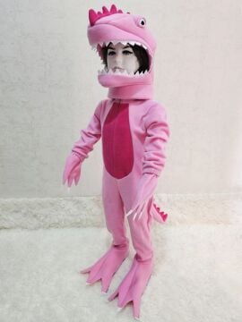 T-Rex Dinozor Kostümü Pembe