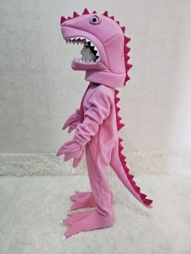 T-Rex Dinozor Kostümü Pembe