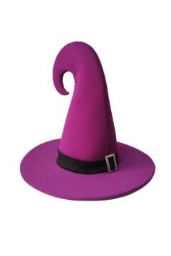 Cadı Şapkası Toka Detaylı Bükümlü Yetişkin