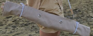 Askılı Katlanabilir Portatif Şezlong Bej Rengi | Sırt Dayanaklı Katlanabilir Plaj ve Piknik Örtüsü