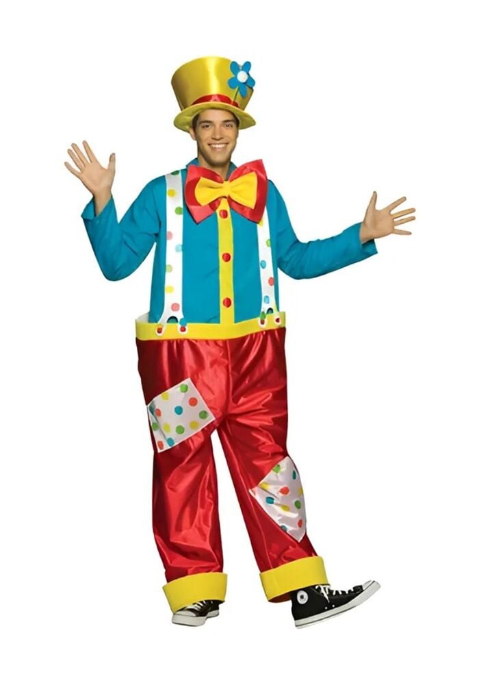 Palyaço Kostümü Yetişkin Model-4 | Sihirbaz Palyaço Kostümü Yetişkin