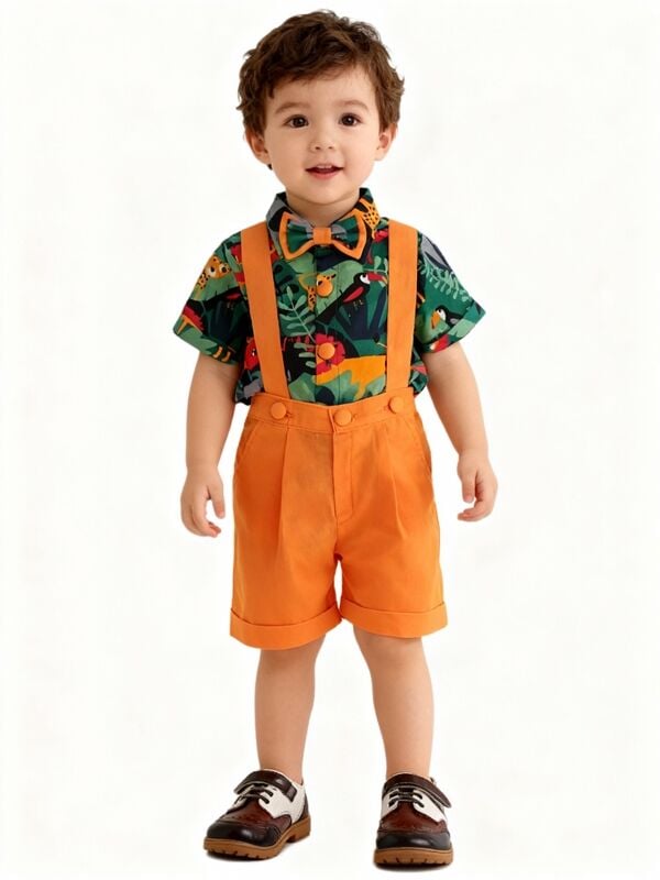 Safari Konseptli Papyonlu Kostüm