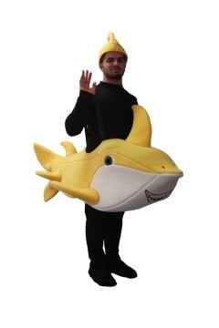 Baby Shark Kostümü Yetişkin Sarı