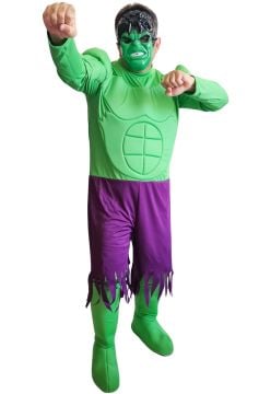 Yetişkin Hulk Kostümü Kaslı