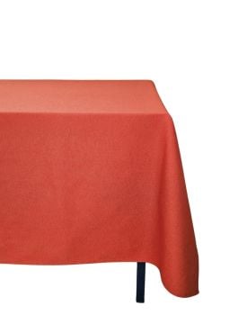 Kiremit Renkli Pamuklu Dertsiz Duck Kumaş Masa Örtüsü