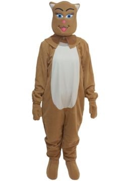Kedi Kostümü Yetişkin Açık Kahverengi