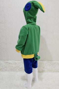 Kapüşonlu Cosplay Yeşil Kostüm | Video Oyunu Kapüşonlu Yeşil kostüm