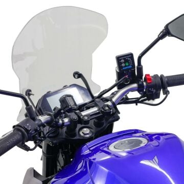 GP Kompozit Yamaha MT-25 2020-2024 Uyumlu Tur Camı Siyah