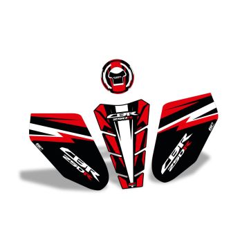 GP Kompozit Honda CBR250 2011-2012 Uyumlu Tank Pad Kırmızı