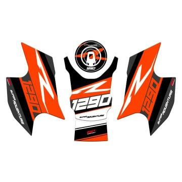 GP Kompozit KTM 1290 Super Adventure 2021-2023 Uyumlu Tank Pad Seti Turuncu