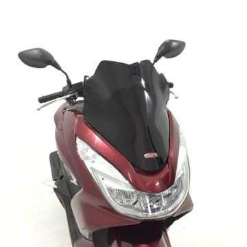 GP Kompozit Honda PCX 125 / 150 2014-2017 Uyumlu Spor Ön Cam Siyah
