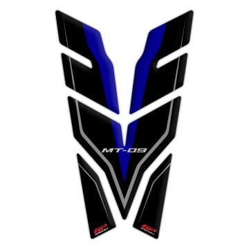GP Kompozit Yamaha MT-09 2021-2023 Uyumlu Tank Pad Seti Siyah-Mavi