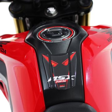 GP Kompozit Honda MSX125 2012-2018 Uyumlu Tank Pad Seti Siyah-Kırmızı