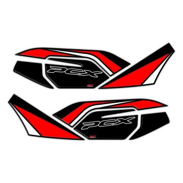 GP Kompozit Honda PCX 125 2021-2024 Uyumlu Yan Alt Ayak Pad Kırmızı