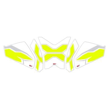 GP Kompozit CF Moto 250 CL-X 2022-2024 Uyumlu Tank Pad Seti Sarı