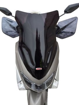 GP Kompozit Yamaha NMAX 125 / 155 2015-2020 Uyumlu Spor Ön Cam Siyah