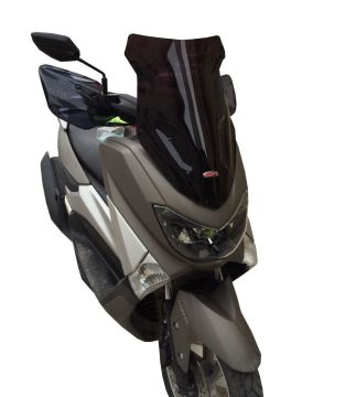 GP Kompozit Yamaha NMAX 125 / 155 2015-2020 Uyumlu Spor Ön Cam Siyah