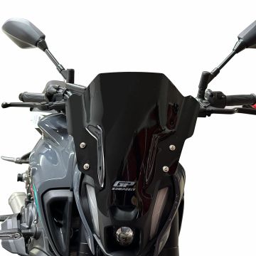 GP Kompozit Yamaha MT-07 2021-2023 Uyumlu Ön Cam Siyah