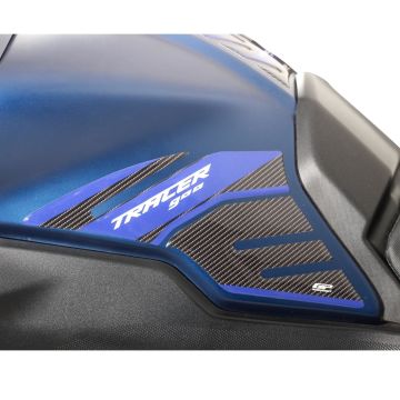 GP Kompozit Yamaha MT-09 Tracer 2015-2020 Uyumlu Tank Pad Seti Mavi-Karbon