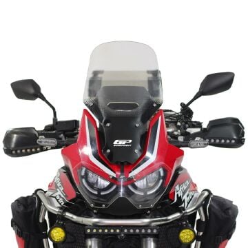 GP Kompozit Honda Africa Twin CRF1100L L1 2020-2023 Uyumlu Baskılı Ön Cam Şeffaf