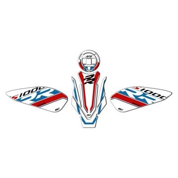 GP Kompozit BMW S 1000 RR 2019-2024 Uyumlu Tank Pad Seti Beyaz