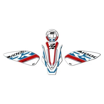 GP Kompozit BMW M 1000 RR 2021-2024 Uyumlu Tank Pad Seti Beyaz