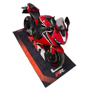 GP Kompozit Honda RR Universal Motosiklet Halısı Siyah-Kırmızı