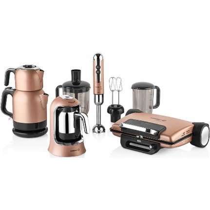 Korkmaz A1817 14 Parça Elektro Set Rosagold