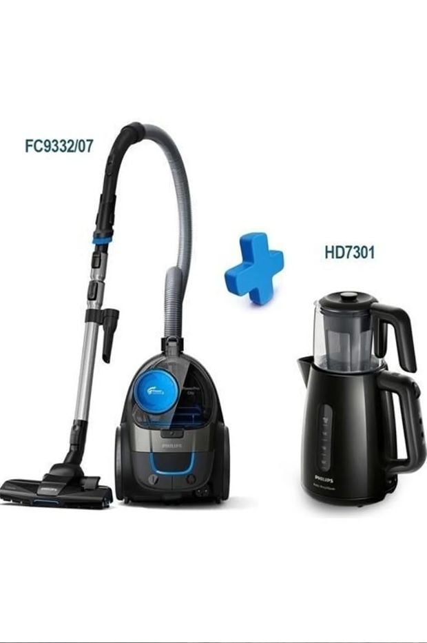 Philips Fc9332/07 Powerpro City Toz Torbasız Süpürge ve Hd7301 Çaycı PHİLİPS-0056