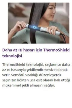 Philips 5000 Series Saç Düzleştirici ;Argan Yağı Katkılı Plakalar, Thermo Shield Teknoloji