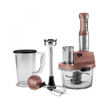 Mastermaid Prosteel Cam Mutfak Robotu Uzun Blender Ayaklı 6 Bıçaklı 2500 W Rosegold