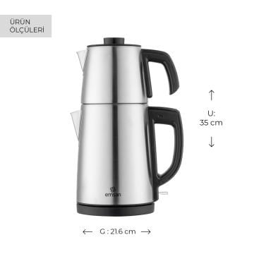 EMSAN BELLA GUSTO ÇELIK ÇAY MAKINESI INOX