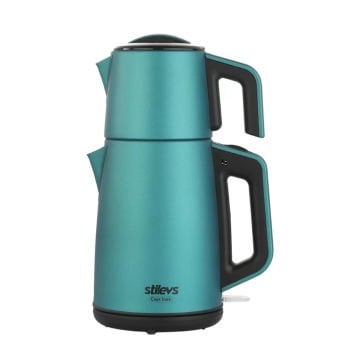 STILEVS CAYS INOX CELIK CAY MAKINESI  SEDEFLI MAVI