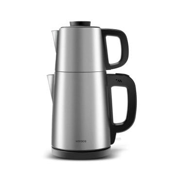 KARACA TEABIG XL 2 IN 1 ÇELIK ÇAY MAKINESI VE SU ISITICI INOX