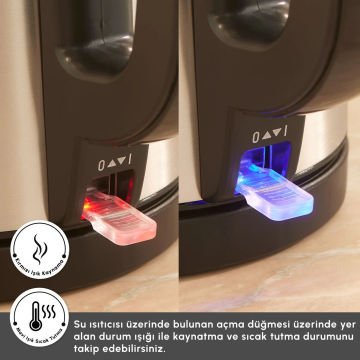 KARACA TEABIG XL 2 IN 1 ÇELIK ÇAY MAKINESI VE SU ISITICI INOX