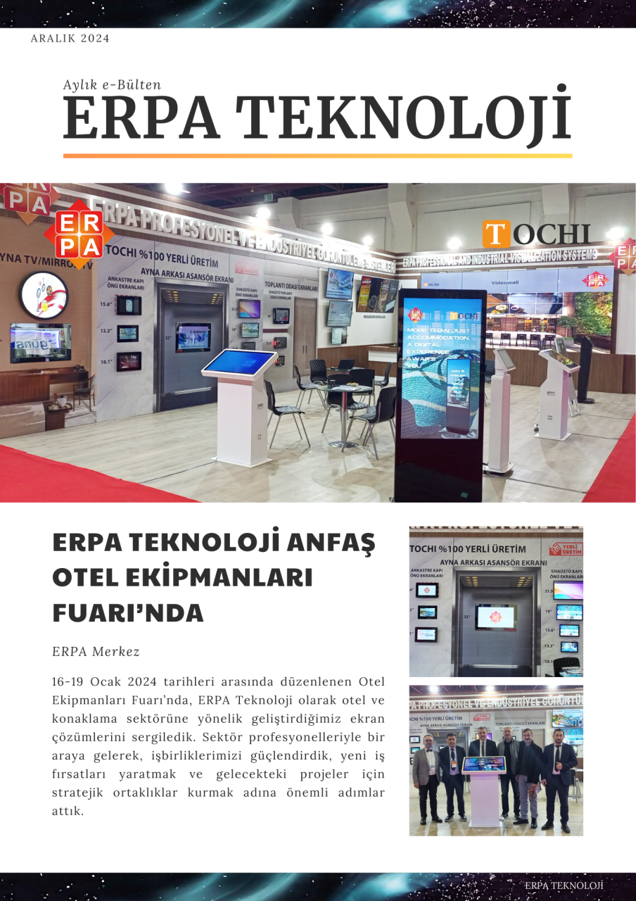 Erpa Teknoloji ANFAŞ OTEL EKİPMANLARI FUARI’NDA