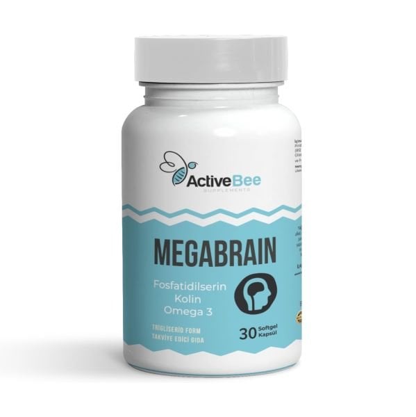 MegaBrain / Fosfatidilserin & Kolin & Omega-3 & B12 30 Softgel Kapsül