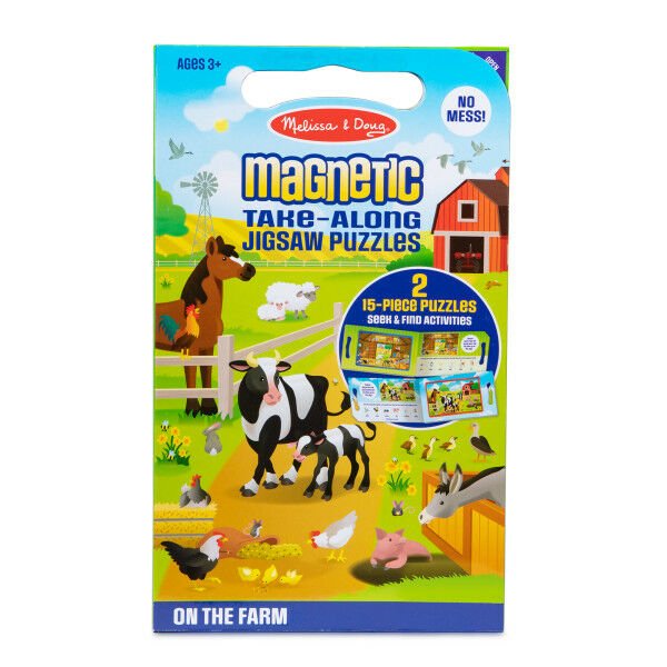 Melissa&Doug Mıknatıslı Yapboz Seti 2x15 Çiftlik