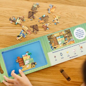 Melissa&Doug Mıknatıslı Yapboz Seti 2x15 Çiftlik