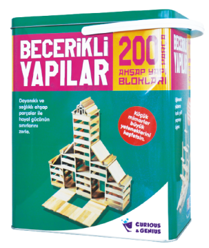 Becerikli Yapılar 200 Parça Ahşap Blok Oyun Seti