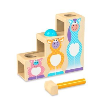 Melissa & Doug Ahşap Çak Yuvarla Basamaklar