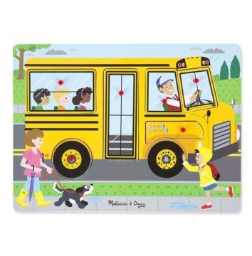 Melissa&Doug Ahşap Sesli Yapboz The Wheels on the Bus