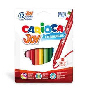 Carioca Joy Süper Yıkanabilir Keçeli Boya Kalemi 12'li