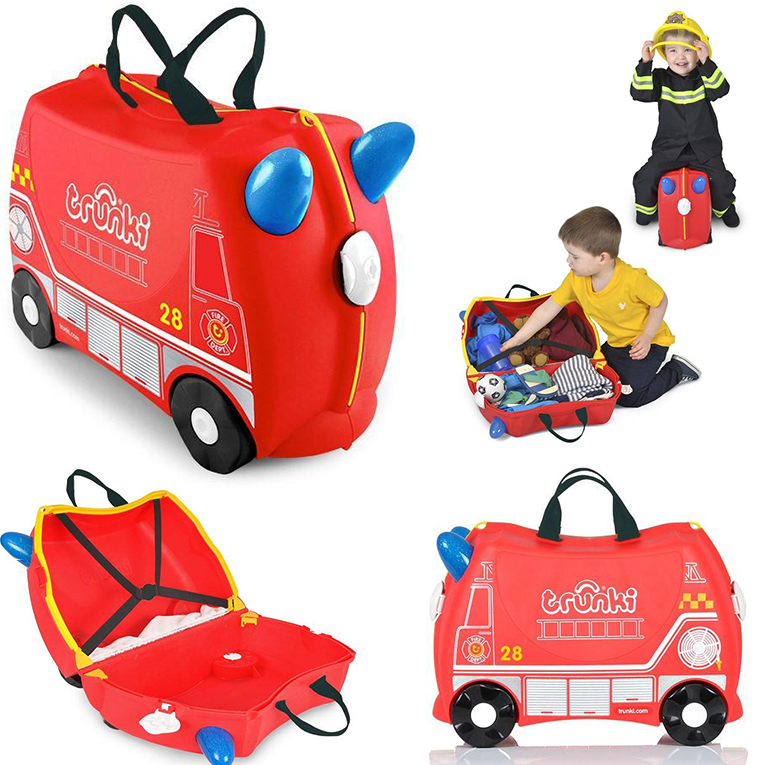 Trunki Çocuk Bavulu İtfaiye Aracı Frank Valiz