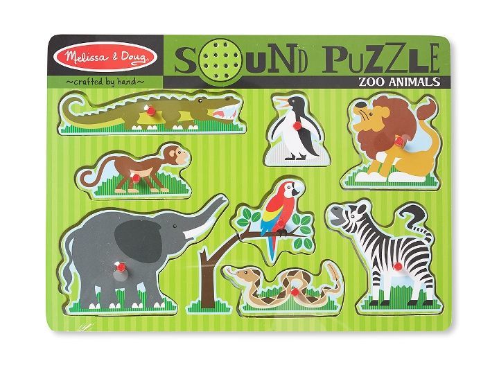 Melissa&Doug Ahşap Sesli Yapboz Hayvanat Bahçesi