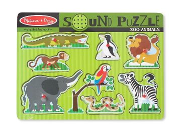 Melissa&Doug Ahşap Sesli Yapboz Hayvanat Bahçesi