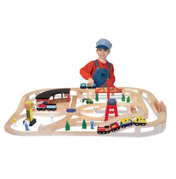 Melissa&Doug Ahşap Tren ve Ray Seti