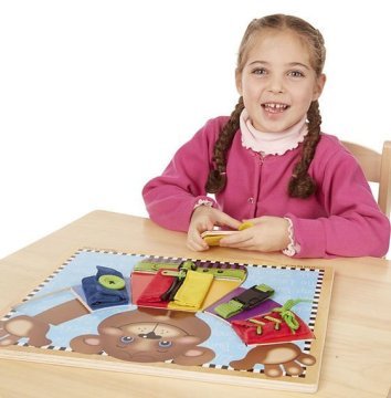 Melissa&Doug Ahşap Temel Beceri Geliştirme Tahtası