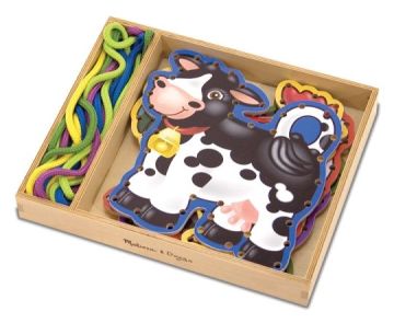 Melissa&Doug Ahşap İp Geçirme Çiftlik Hayvanları