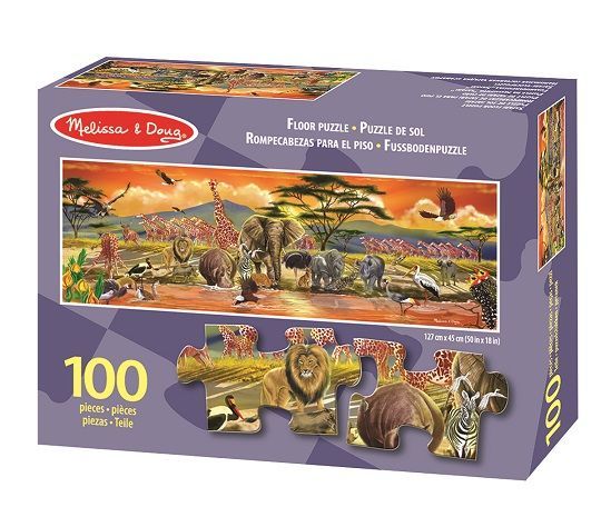 Melissa&Doug Dev Yer Yapbozu Safari Puzzle (100 parça)